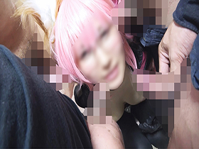 究極くびれ超美乳Ｇカップ変態ドＭレイヤー【連続イラマ喉奥から大量えずき汁 噴出】止まらない絶頂オシッコ＆ぶっかけザーメン漬け美貌崩壊アヘ顔【絶倫デカマラ６本乱交ＳＥＸでイキ狂い失神するまでドキュメント】豪華２本立て１５９分　サンプル画像03